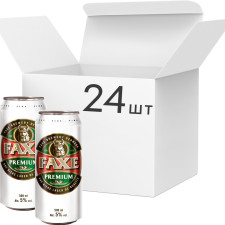 Упаковка пива Faxe Premium светлое фильтрованное 5% 0.5 л х 24 шт mini slide 1