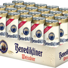 Упаковка пива Benediktiner світле нефільтроване 5.4% 0.5 л х 24 шт. mini slide 1