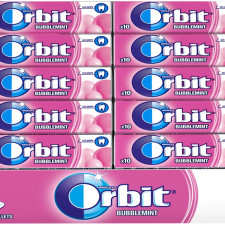 Упаковка жувальної гумки Orbit Bubblemint з фруктами і м'ятою 14 г x 30 шт mini slide 1