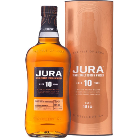 Виски Isle of Jura 10yo 0.7 л 40% в подарочной коробке