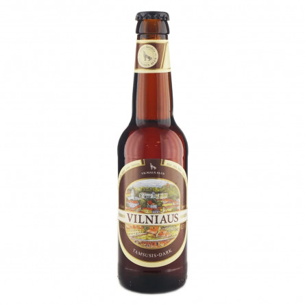 Пиво Vilniaus Alus Dark темне фільтроване 5,6% 0,33л slide 1