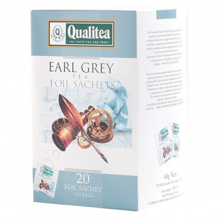 Чай черный Qualitea Earl Grey с бергамотом 20шт*2г