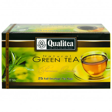 Чай Qualitea зелений натуральний 25х2г