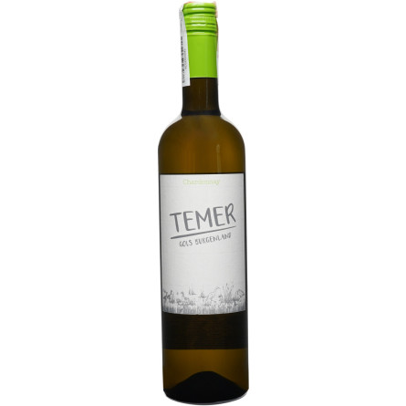 Вино Temer Chardonnay Classic 2019 біле сухе 0.75 л 12.5%