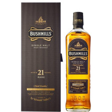 Виски Bushmills Single Malt 21 год выдержки 0.7 л 40% в подарочной упаковке mini slide 1