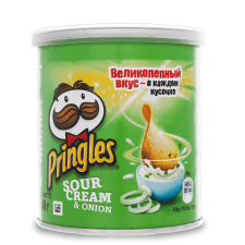 Чипси Pringles сметана-цибуля mini slide 1