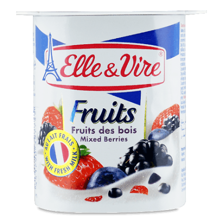 Десерт молочний Elle&Vire з лісовими ягодами 1,6%