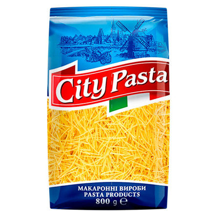 Макаронные изделия City Pasta Паутинка 800г slide 1