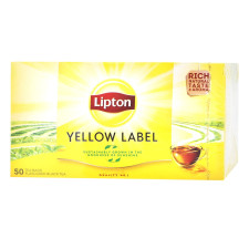 Чай Lipton Yellow Label чорний 50х2г mini slide 1