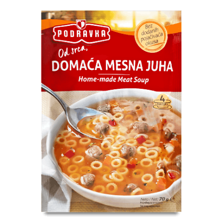 Суп по-домашньому м'ясний ТМ Podravka