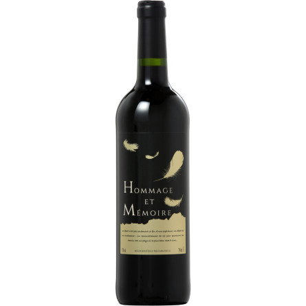 Вино Hommage Et Memoire червоне сухе 0.75 л 13%