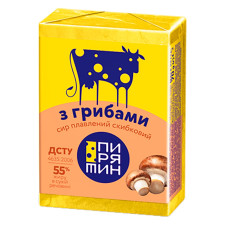 Сир плавлений Пирятин з грибами 55% 70г mini slide 1