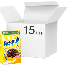 Упаковка готовых завтраков Nestle Nesquik с цельными злаками и витаминами группы В 460 г х 15 шт mini slide 1