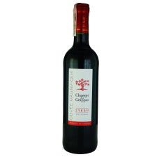 Вино Champs des Grappes Syrah червоне 0,75л mini slide 1