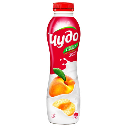 Йогурт Чудо Персик-абрикос 2,5% 520г slide 1