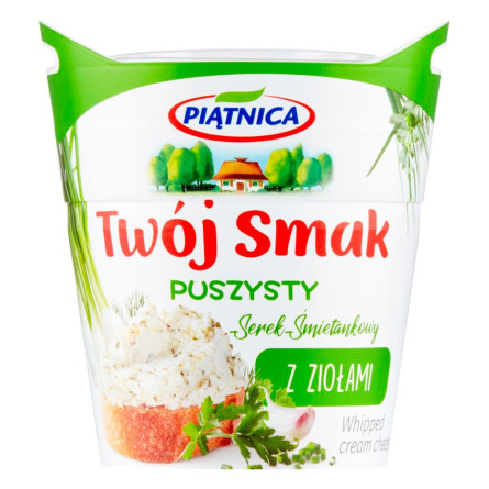Крем-сыр Piatnica Твой Вкус сливочный с травами 60% 150г