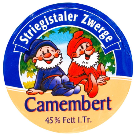 Сир Striegistaler Zwerge Camembert м`який з пліснявою 45% 125г slide 1