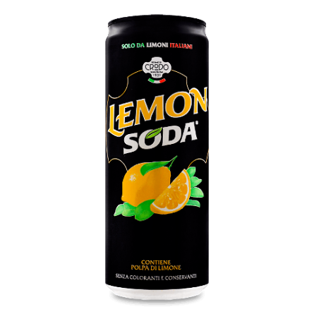 Напій Crodo Lemon Soda безалкогольний газований з/б slide 1