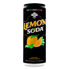 Напій Crodo Lemon Soda безалкогольний газований з/б mini slide 1