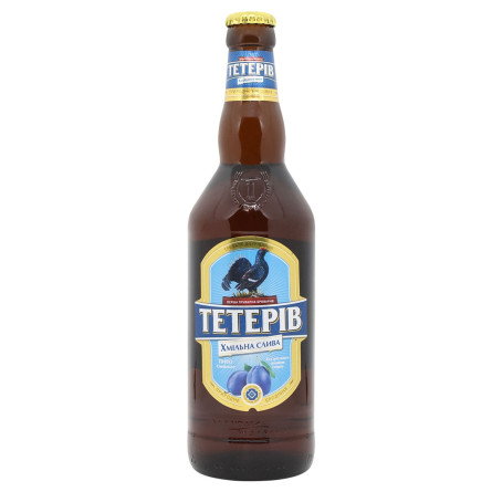 Пиво світле Тетерів Хмільна Слива 7% 0,5л скло