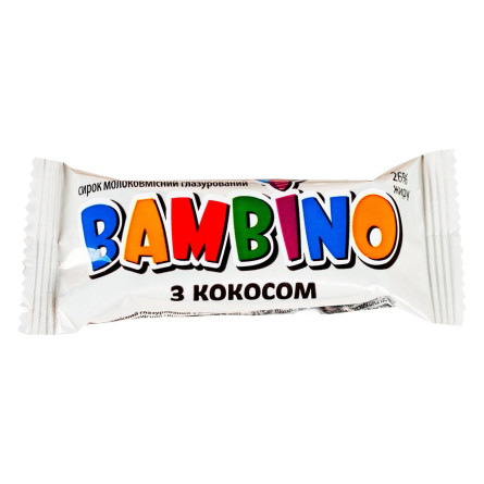 Сырок глазированный Bambino с кокосом 26% 36г slide 1