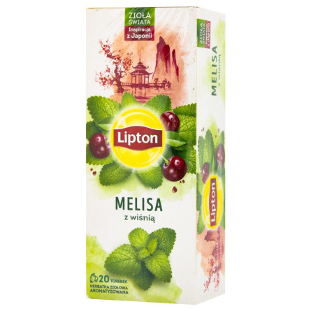 Чай зеленый Lipton мелисса и вишня 1,2г*20шт slide 1