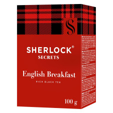 Чай чорний Sherlock Secrets English Breakfast 100г mini slide 1