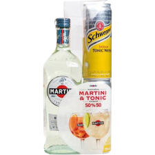 Набір Вермут Martini Biancо білий десертний 15% 0.5 л + Напій Schweppes безалкогольний сильногазований 0.5 л mini slide 1
