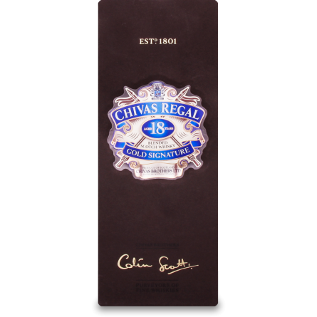 Виски Chivas Regal 40% 18 лет 0.75 л
