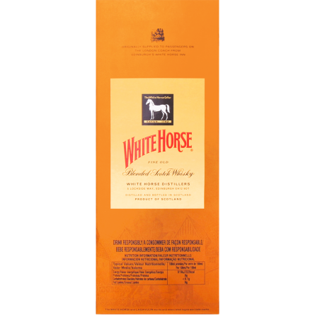 Виски White Horse купажированный 4 года выдержки 40% 0.7 л