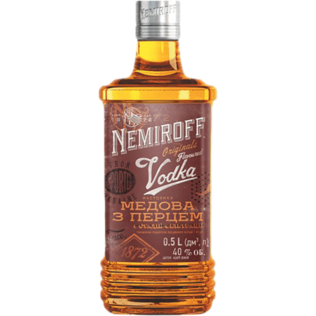 Настойка Nemiroff Медовая с перцем 40% 0.5 л