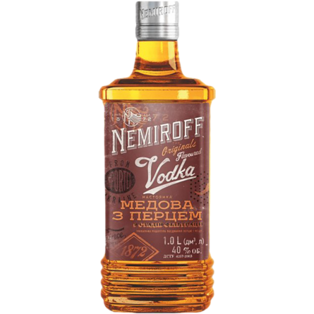 Настойка Nemiroff Медовая с перцем 40% 0.7 л