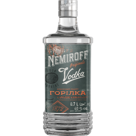 Водка Nemiroff Original 40% 0.7 л