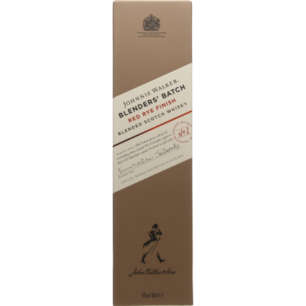 Виски Johnnie Walker Blenders' Batch Red Rye Finish купажированный 40% 0.7 л