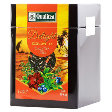 Чай чорний Qualitea Delight Black tea Herbs 100г mini slide 1
