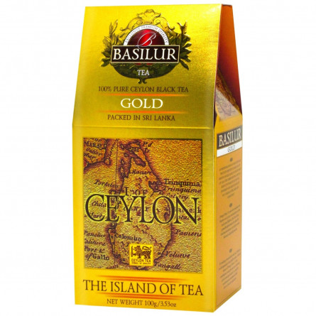 Чай черный Basilur Gold Остров Цейлон листовой 100г