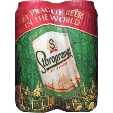 Пиво Staropramen Светлое 4.2% 4х0,5л