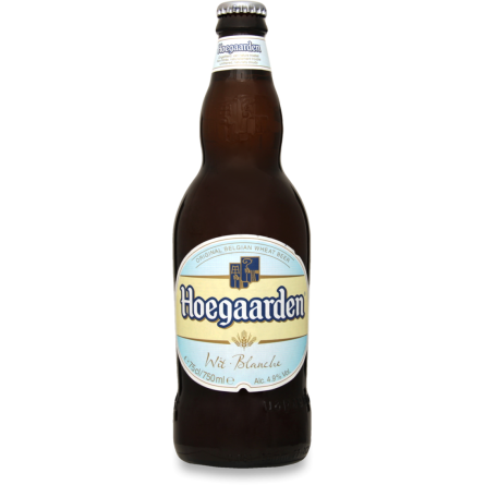 Пиво Hoegaarden Witbier светлое нефильтрованное 4.9% 0.75 л slide 1