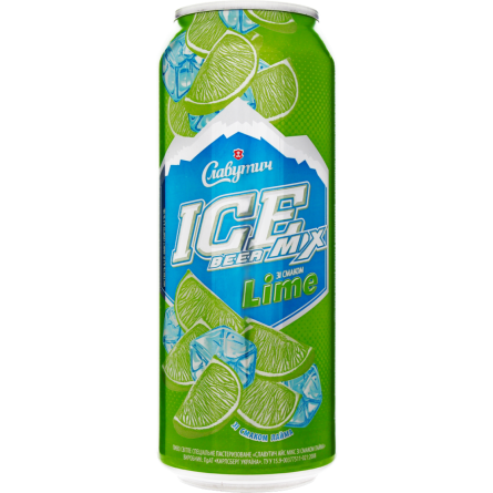 Пиво Славутич Ice Mix зі смаком лайма 3.5% 0.5 л slide 1