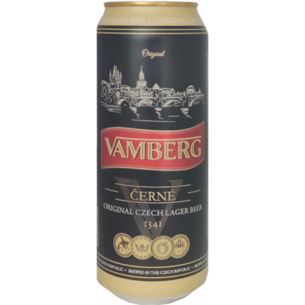 Пиво Vamberg Dark Lager темное фыльтроване 4.4% 0.5 л slide 1