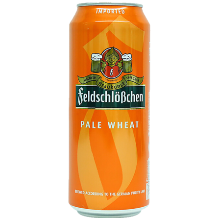 Пиво Feldschlosschen Wheat Beer светлое нефильтрованное 5% 0.5 л