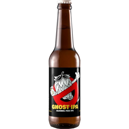 Пиво Mova Ghost IPA светлое фильтрованное безалкогольное 0.33 л