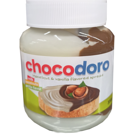 Паста Chocodoro из лесных орехов с какао и ванильным вкусом 350 г slide 1