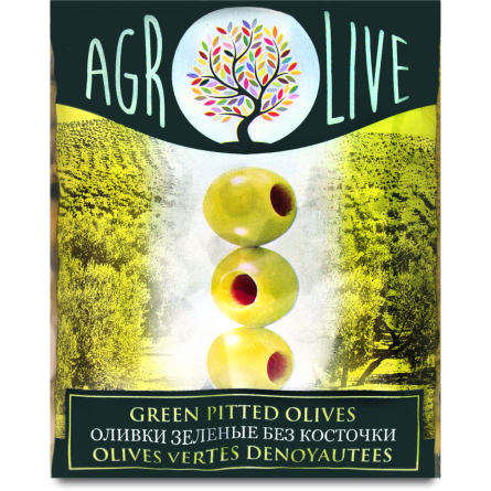 Оливки Agrolive без кісточки 170 г