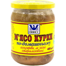 Тушонка Онисс М'ясо курки По-Домашньому 460 г mini slide 1