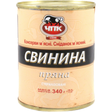 Тушонка ЧПК Пряная свиняча 340 г mini slide 1