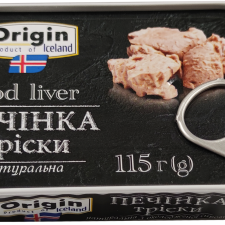 Печінка тріски Origin натуральна 115 г mini slide 1
