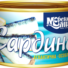 Сардини Морський Мир натуральні з додаванням олії 240 г mini slide 1