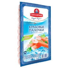 Крабові палички Санта Бремор із білих видів риб заморожені 200г mini slide 1