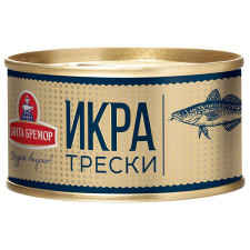 Ікра тріски Санта Бремор делікатесна 130г mini slide 1